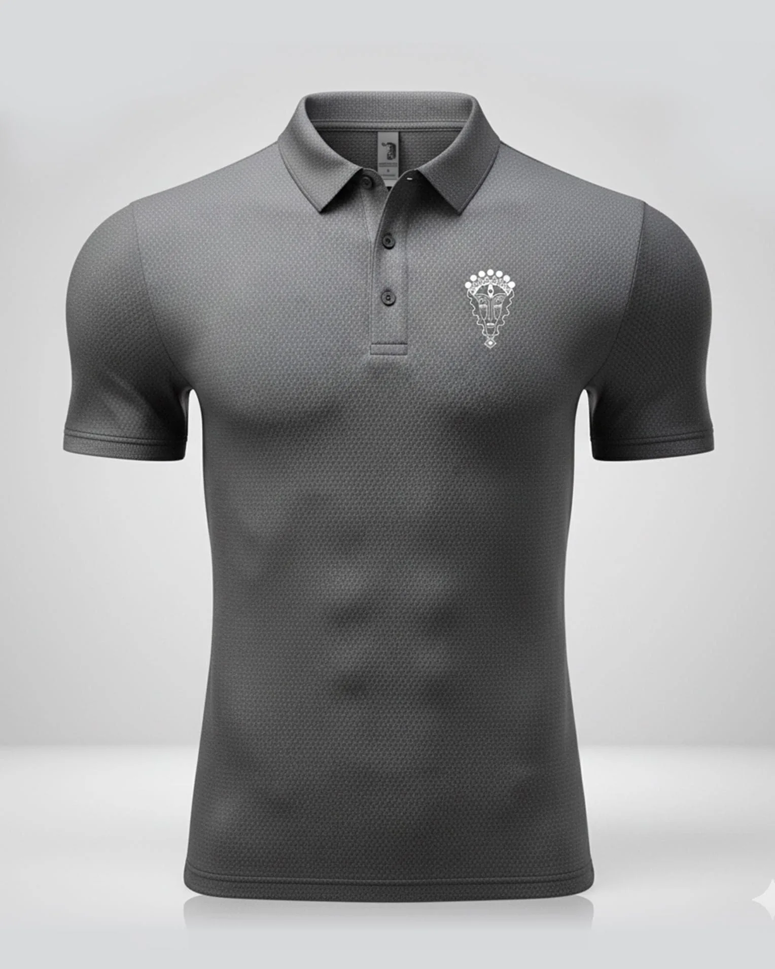 Kokudé Elite Training Dri-Fit Polos – Blue / Dark Gray / Black Edition - Image 3